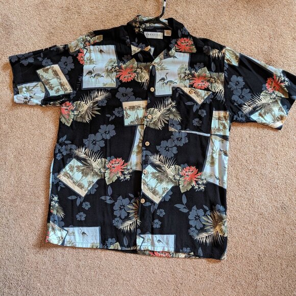 PARADISE by AXIS Mens Hawaiian short sleeve - Picture 5 of 5